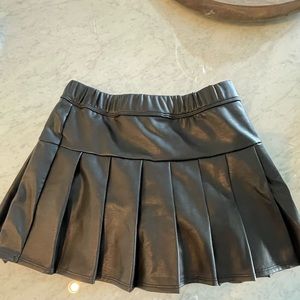 Abercrombie leather skirt size 11-12